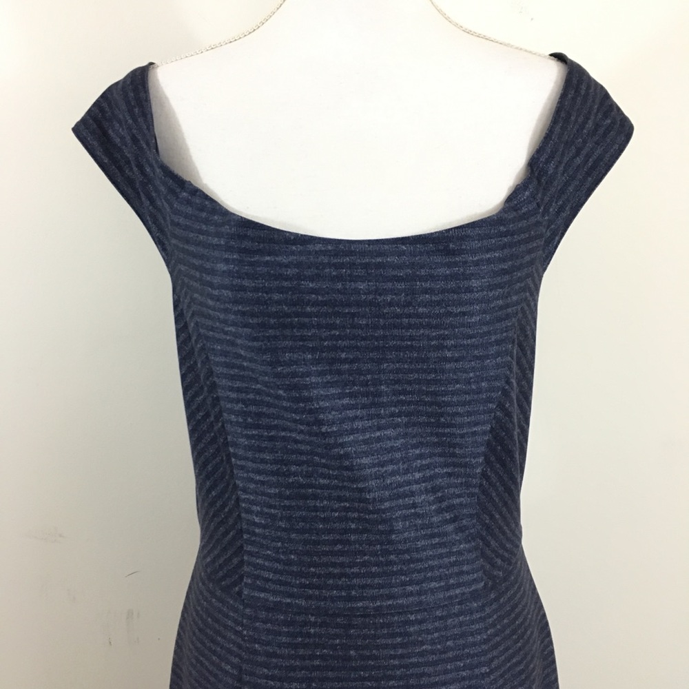 Antonio Melani Kathleen Striped Off Shoulder Dress - Picture 2 of 5